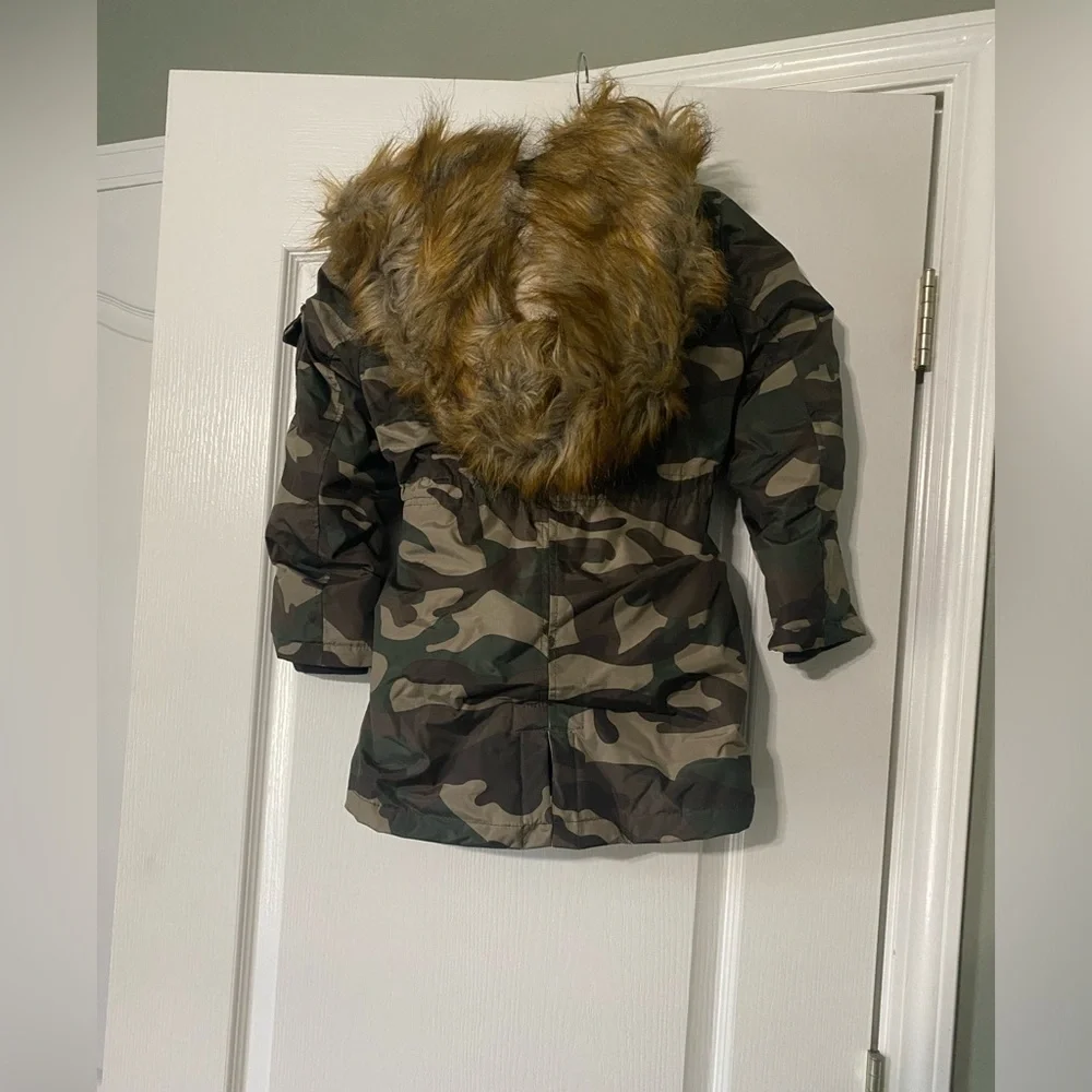 Urban Republic Girls Camouflage Insulated Jacket with Detachable Hood